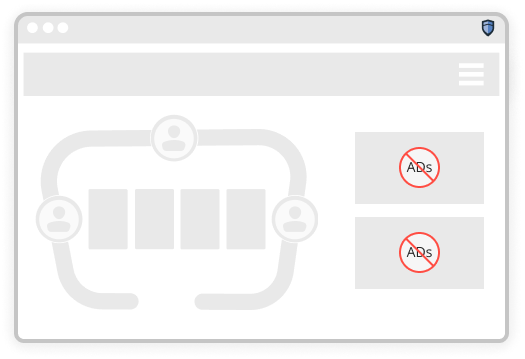 A browser game page with ad panels removed